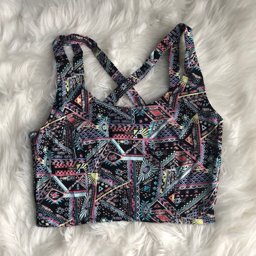 Geo Design Crop Top